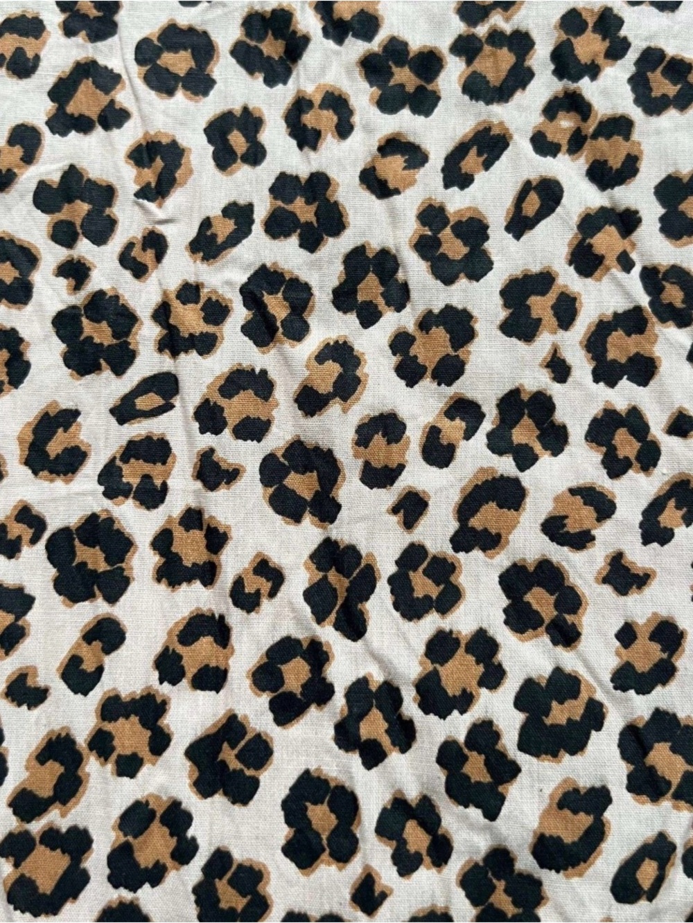 Kate Spade 100% Cotton Flat Sheet 80” x 100” Leopard Print